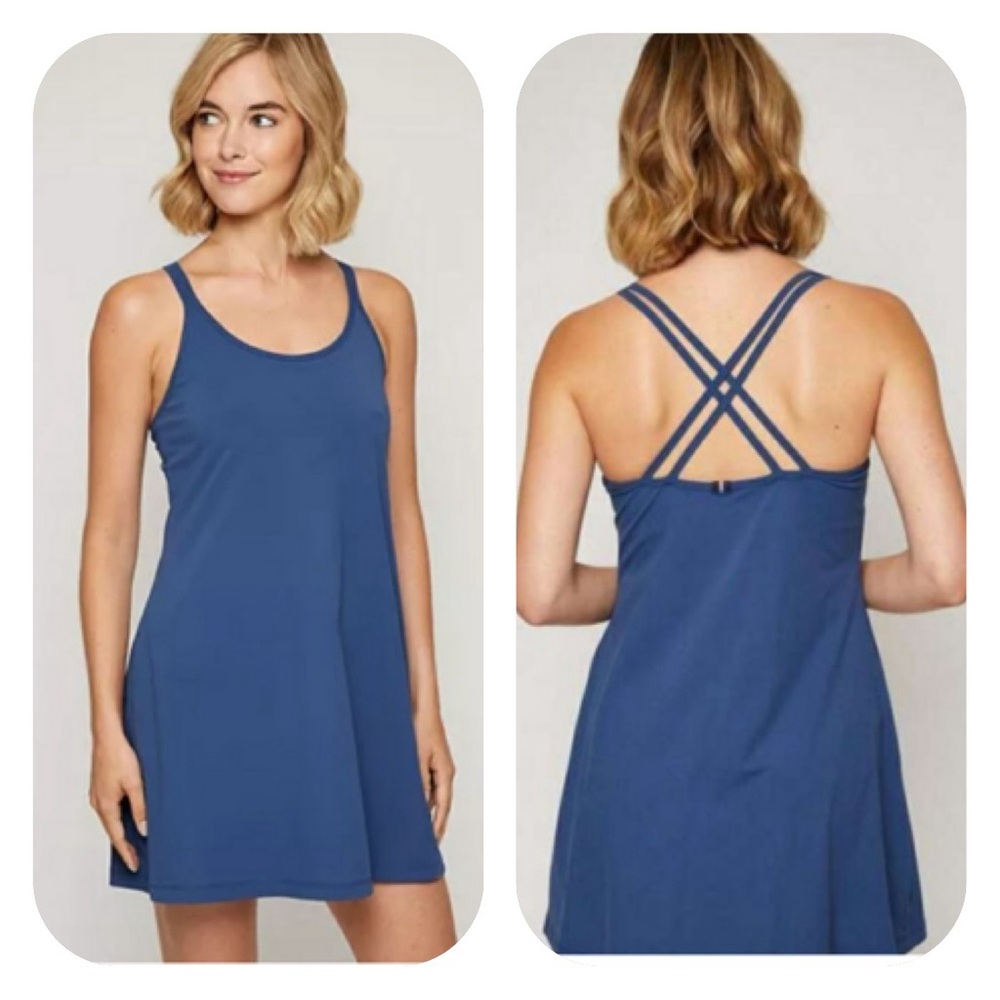 {Fourlaps} Vitality Dress Activewear in Midnight Blue - Womens Small - NWT